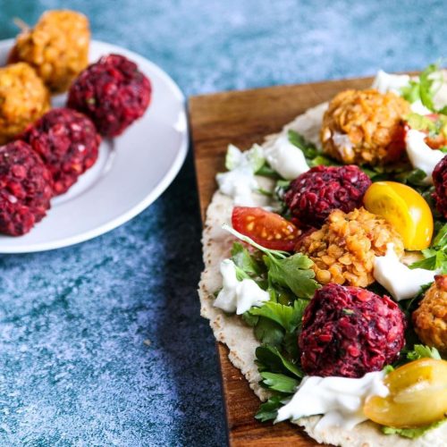 Lentil falafel wrap - original